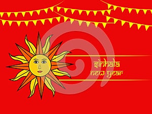 Illustration of Sri Lanka New Year background