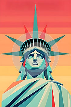 Illustration of the Statue of Liberty