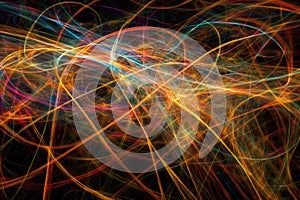 An illustration of string theory