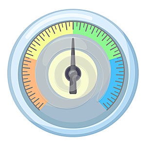 Modern circular gauge at optimal level photo