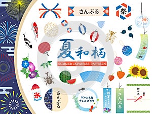 Summer japanese pattern