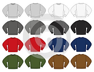 Illustration of sweat shirt / color variations