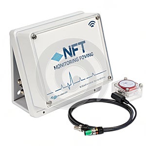 NFT Monitoring isolated on white background photo