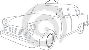 Illustration of a Taxi Cab photo
