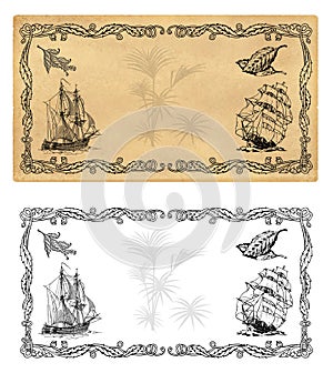 Illustration template for spice labels