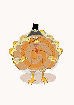 Illustration of a Thanksgiving turkey