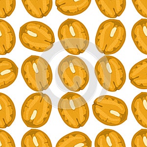 Illustration on theme big pattern identical types walnut