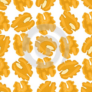 Illustration on theme big pattern identical types walnut