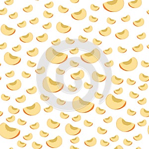 Illustration on theme colored seamless apricot pattern