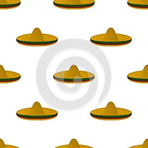 Illustration on theme pattern mexican hats sombrero photo