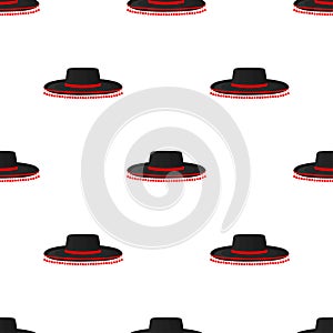 Illustration on theme pattern mexican hats sombrero photo