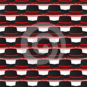 Illustration on theme pattern mexican hats sombrero photo