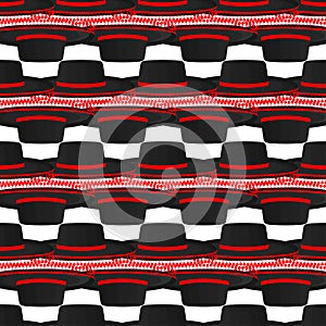 Illustration on theme pattern mexican hats sombrero photo