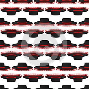 Illustration on theme pattern mexican hats sombrero photo