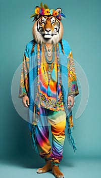 Agotador hippie la ropa de de los animales 