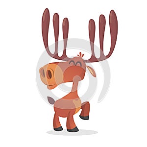 Illustration of the tiny little forest moose.