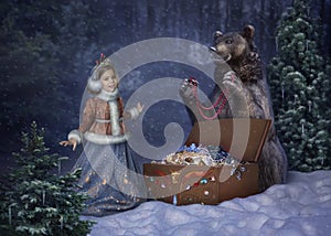 Illustration to a fairy tale 12 months Marshak