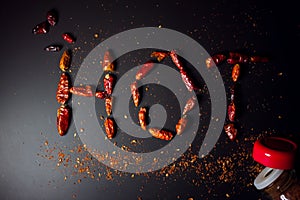 Illustration to indicate hot and spicy dishes