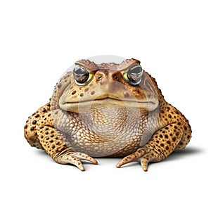 A toad isolated on white background with shadow