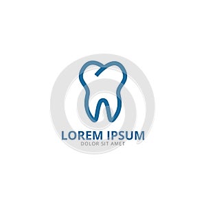 Tooth logo design template