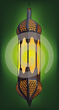 Illustration of Traditional Arabic Lantern