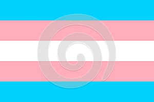 Illustration of the Transgender Pride Flag. Symbol of sexual minorities