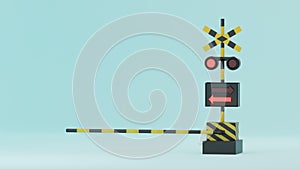 Illustration of a tread crossing with 3DCG