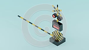 Illustration of a tread crossing with 3DCG