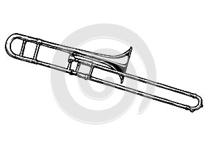 Illustration of trombone