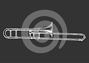 Illustration of trombone