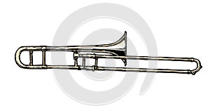 Illustration of trombone