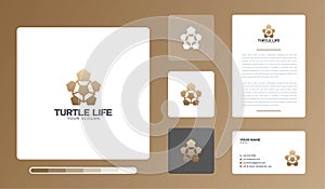 Illustration Of Turtle Life Logo Design