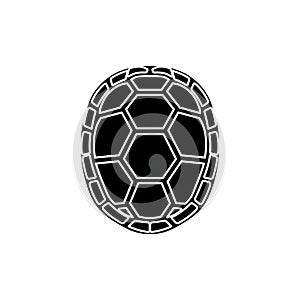 Illustration of a turtle shell viewed