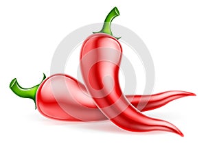 Red Chilli Peppers Illustration