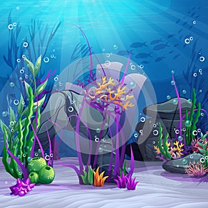 Illustration of the underwater world