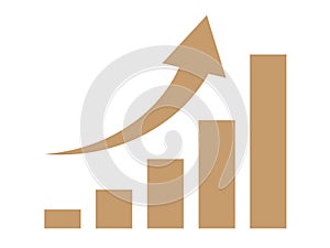 Illustration of an upward graph icon (increased performance)
