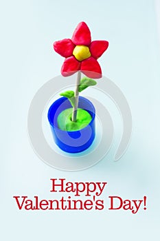Illustration of a Valentines Day Card