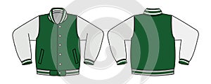 Illustration of varsity jacket