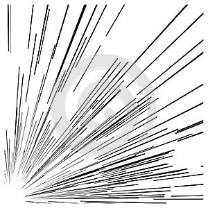 Illustration vector abstract speed motion black lines from the c