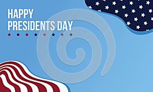 Illustration vector graphic abstract background of Presidents Day