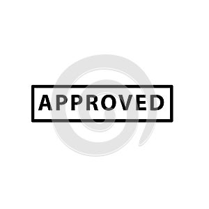 Illustration Vector graphic of approved label icon