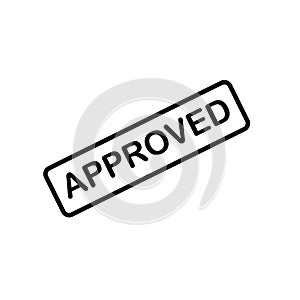 Illustration Vector graphic of approved label icon