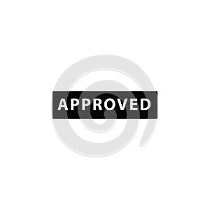 Illustration Vector graphic of approved label icon