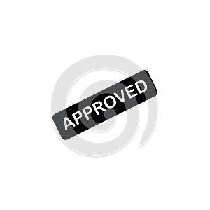 Illustration Vector graphic of approved label icon