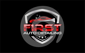 Illustration vector graphic of auto detailing servis logo design template-06