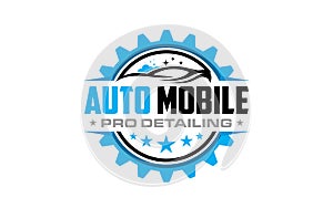 Illustration vector graphic of auto detailing servis logo design template-06