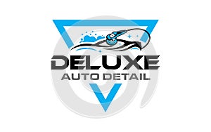 Illustration vector graphic of auto detailing servis logo design template-06