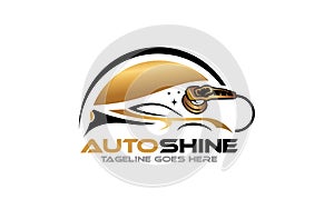 Illustration vector graphic of auto detailing servis logo design template-05 photo