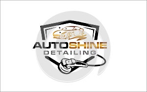 Illustration vector graphic of auto detailing servis logo design template