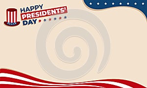 Illustration vector graphic background design of presidents day or washington day